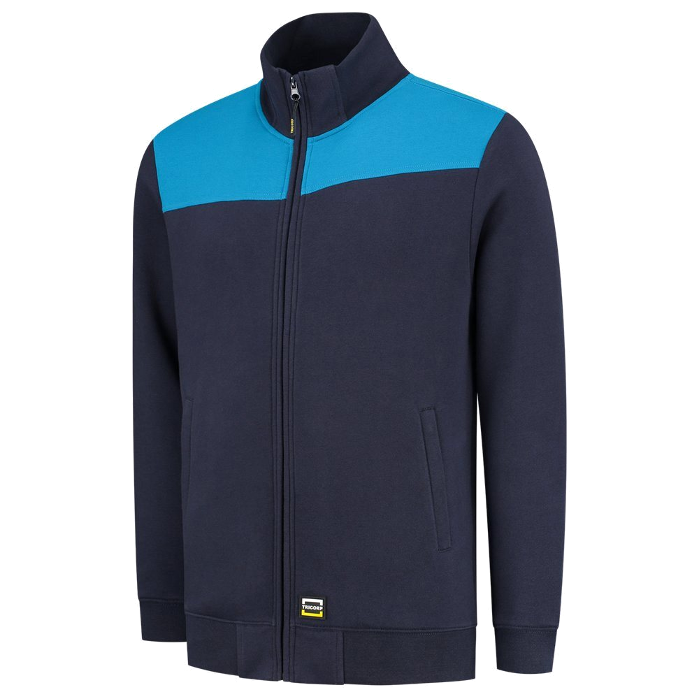 Tricorp Sweatvest Bicolor Naden (Ink/Turquoise) 1