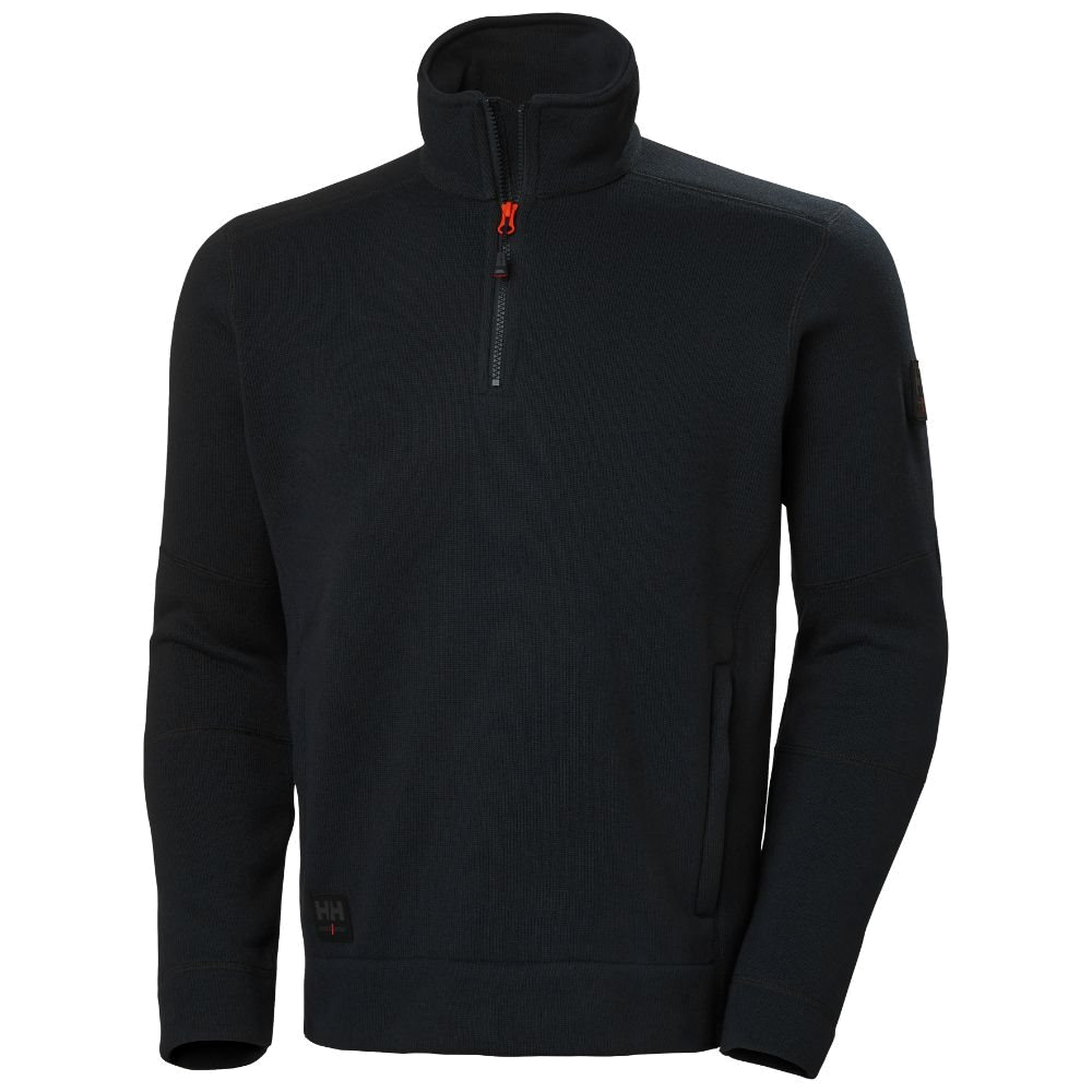 Helly Hansen Kensington 1/2 Zip Knitted (Zwart) 1