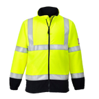 Portwest Multinorm HiVis Fleece Jack (Geel) 1