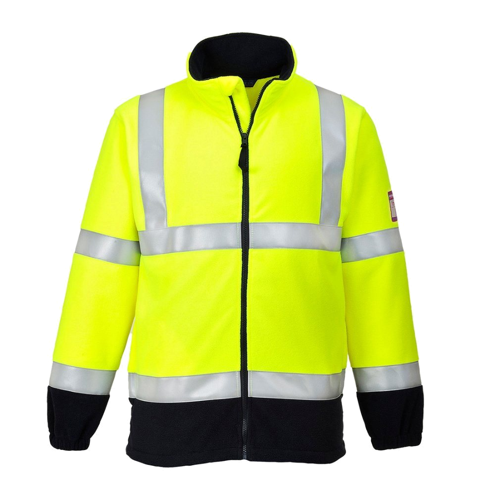 Portwest Multinorm HiVis Fleece Jack (Geel) 1
