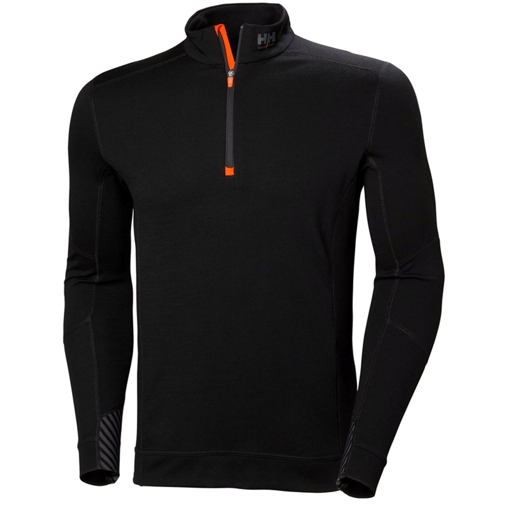 Helly Hansen Lifa Merino Half Zip (Zwart) 1