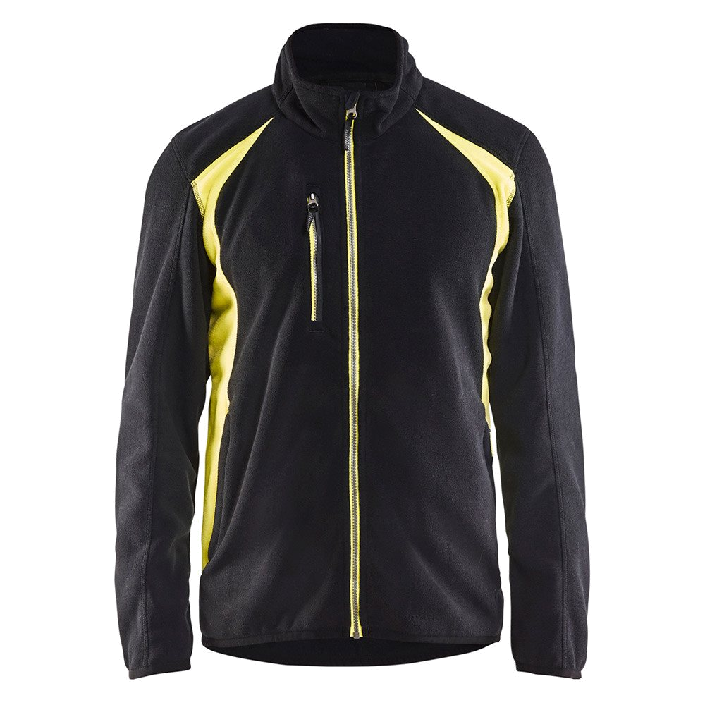 Blaklader Fleecejack 4730 (2510 Zwart/Geel) 1
