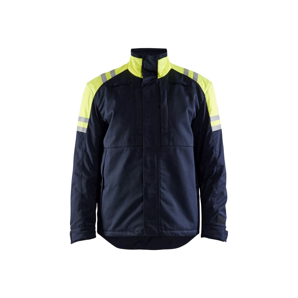 Blaklader Winterjas Inherent Steel (Marine/Geel) 4