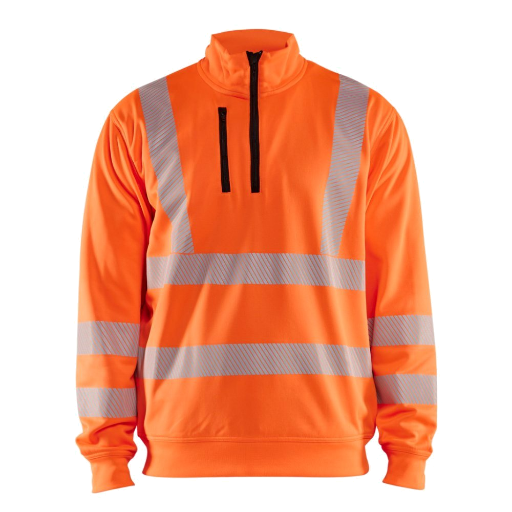 Blaklader High Vis Sweatshirt halve rits (Oranje) 1