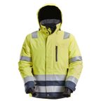 Snickers HiVis Waterproof 37.5 Jack Cl.3 (Geel/Navy) 1
