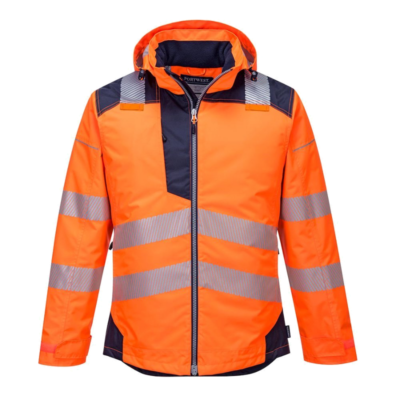 Portwest PW3 Hi-Vis Winter Jacket (Oranje/Navy) 1