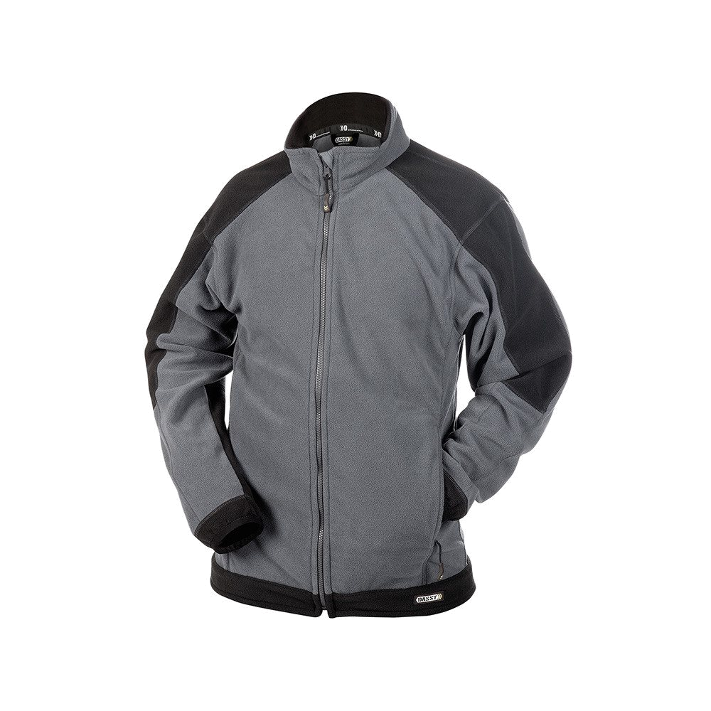 DASSY Kazan Bicolor fleece dames (Cementgrijs/Zwart) 1