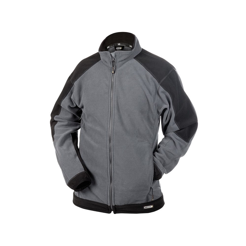 DASSY Kazan Bicolor fleece dames (Cementgrijs/Zwart) 1