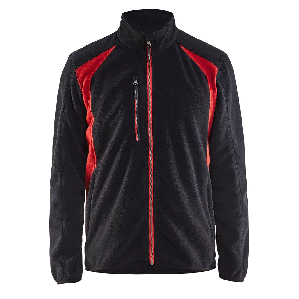 Blaklader Fleecejack 4730 (2510 Zwart/Rood) 1