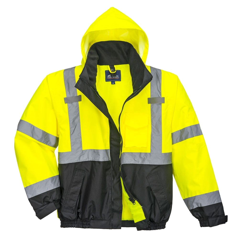 Portwest Hi-Vis Premium 3-in-1 Bomberjack (Geel/Zwart) 1