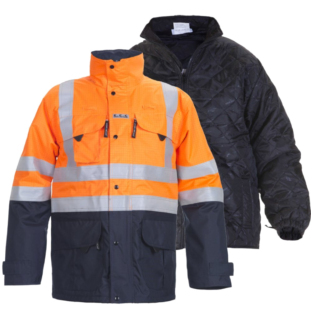 Hydrowear Miramas Parka + Weert voering (Oranje/Navy) 1