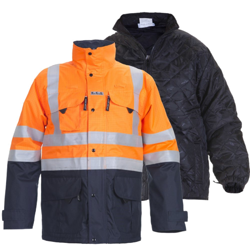 Hydrowear Miramas Parka + Weert voering (Oranje/Navy) 1