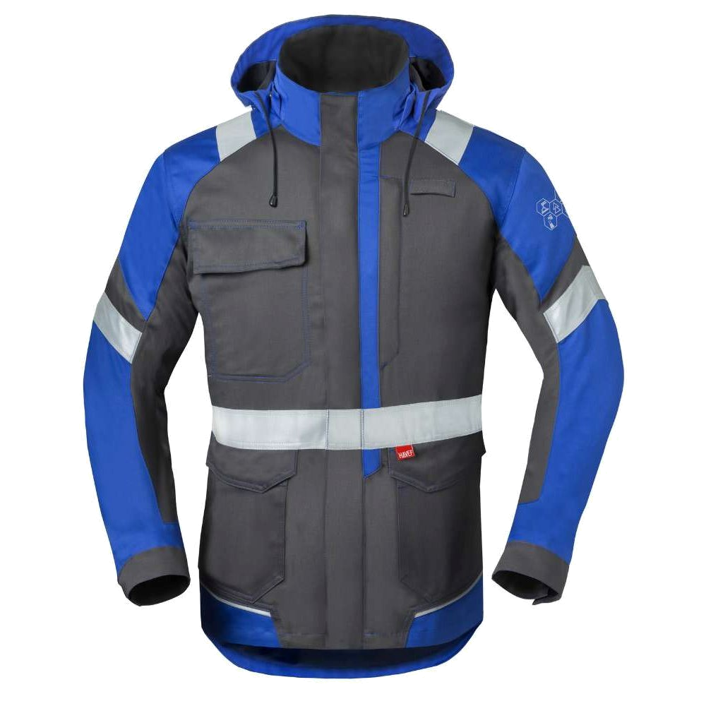 Havep 5safety Image + Parka (Charcoal/Korenblauw) 1