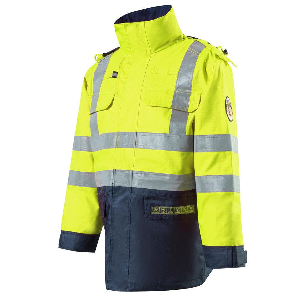 Roots Stormbuster Multinorm Parka + RO1501 (Geel/Navy) 1