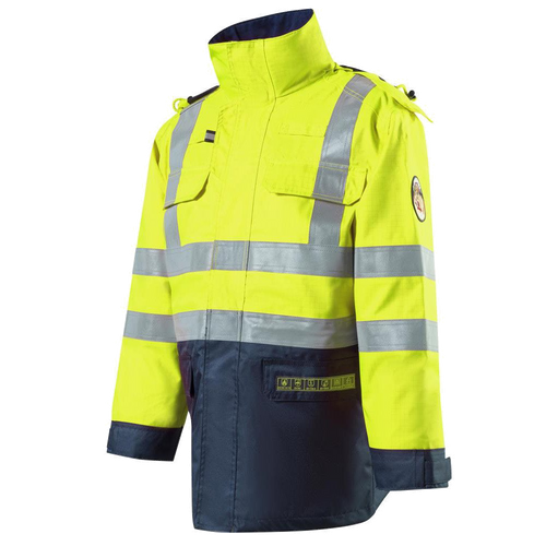 Roots Stormbuster Multinorm Parka + RO1501 (Geel/Navy) 1