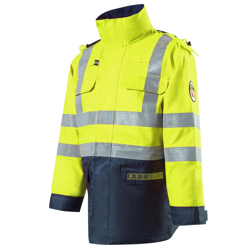 Roots Stormbuster Multinorm Parka + RO1501 (Geel/Navy) 1