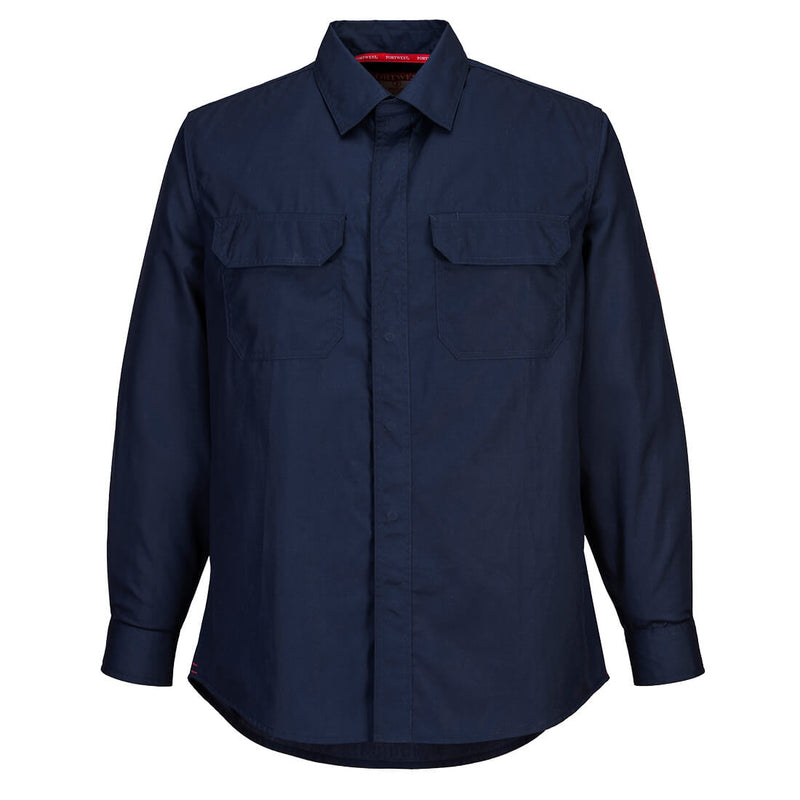 Portwest Bizflame Plus Chemical Shirt (Navy)