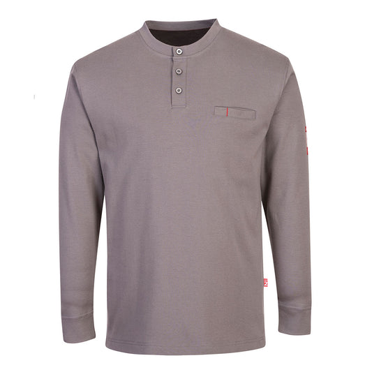 Portwest FR Antistatic Henley T-Shirt (Grijs)