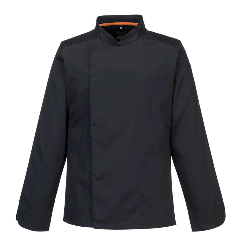 Portwest Stretch MeshAir Pro Koksbuis Lange Mouw (Zwart)