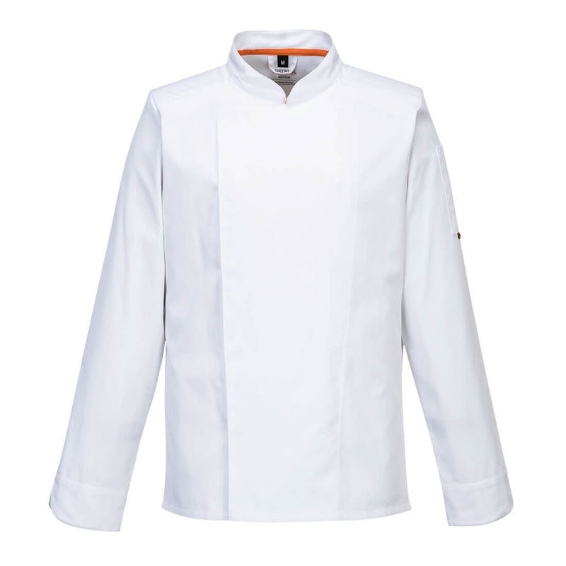 Portwest Stretch MeshAir Pro Koksbuis Lange Mouw (Wit)