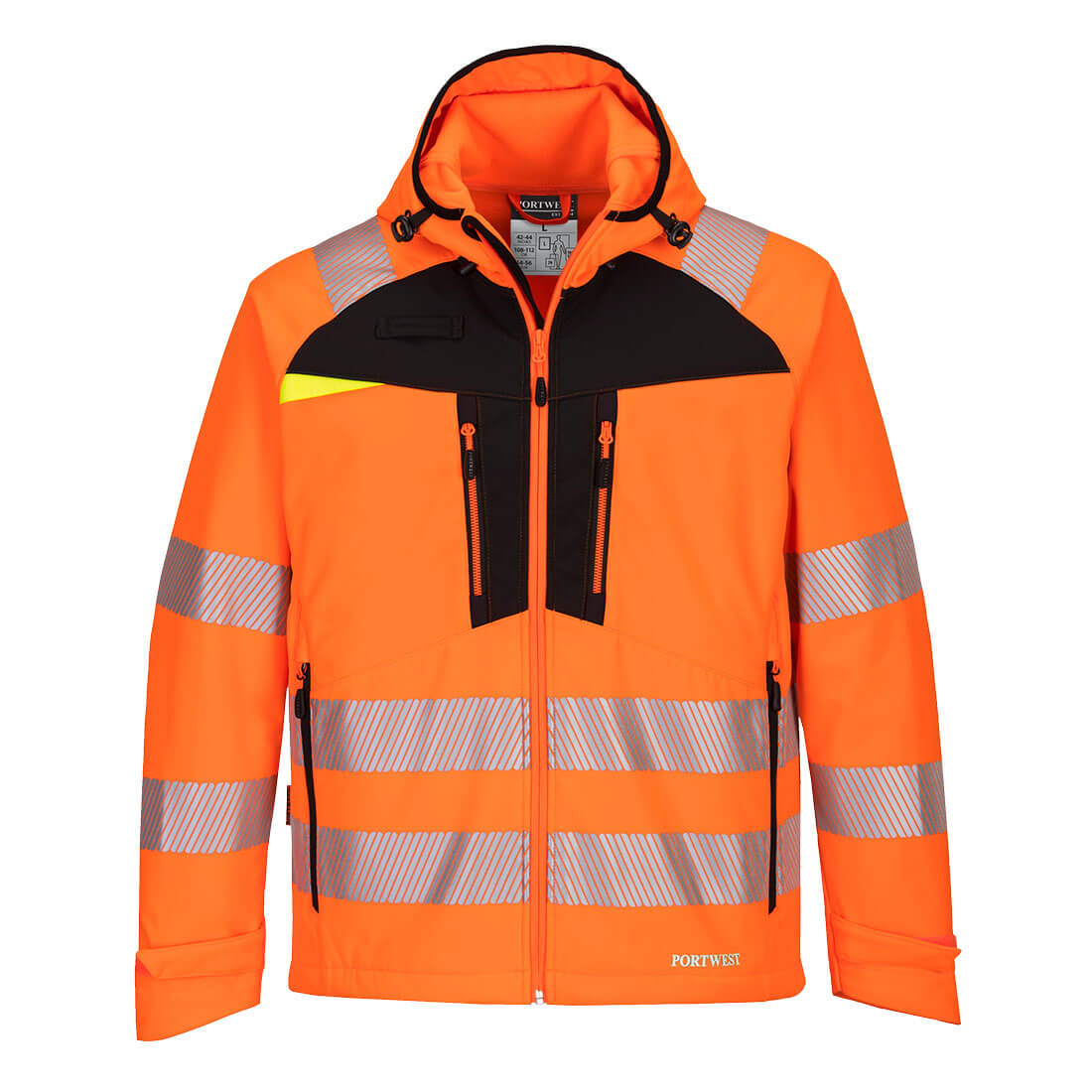 Portwest DX4 Hi-Vis Softshell Jacket (Oranje/Zwart)