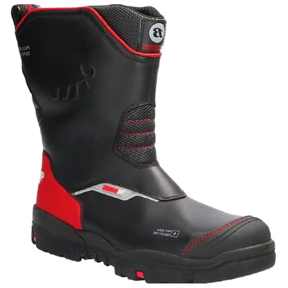 Bata Mammoet Barge S3 HG (Zwart/Rood (XW))