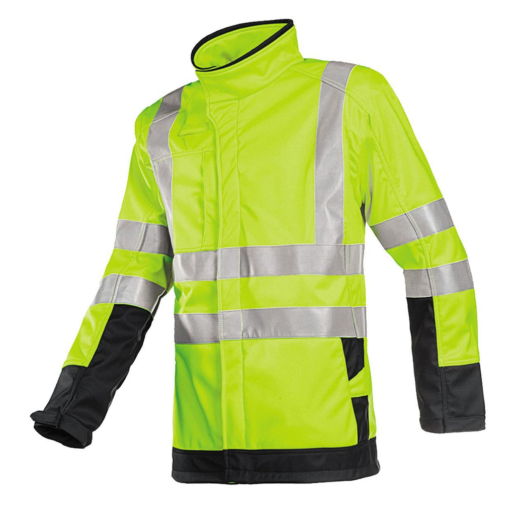 Sioen Multinorm 9633 Playford softshell jas (Geel/Navy)