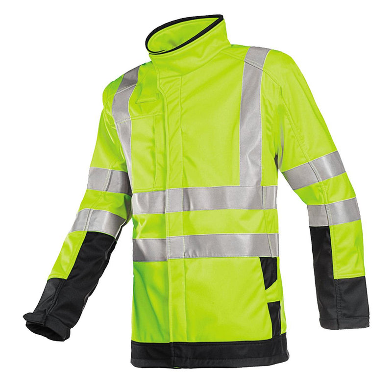 Sioen Multinorm 9633 Playford softshell jas (Geel/Navy)