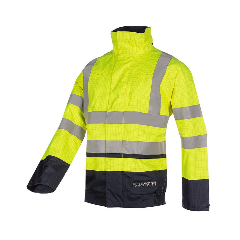 Sioen Multinorm 9396 Jibou jas (Geel/Navy)