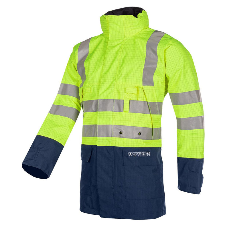 Sioen Multinorm 3073 Winseler parka (Geel/Navy)