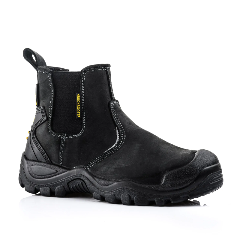 BuckBootz Instapper BSH006 Hoog S3 + KN (Zwart BSH006BK)