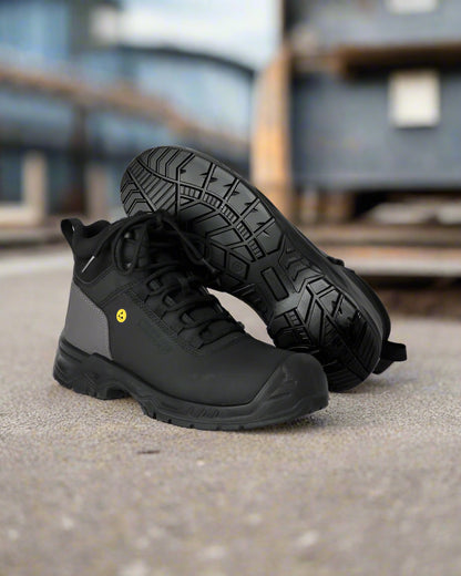 Mascot Footwear Classic ESD Hoge Werkschoenen Metaalvrij S3S F1007 (Zwart)