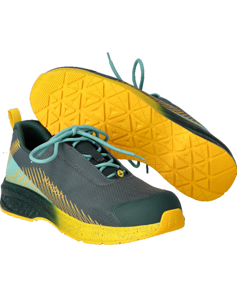 Mascot Footwear Customized Werksneakers S1PS ESD F1600 (Groen/Geel)
