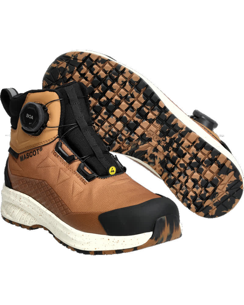 Mascot Footwear Customized S7S Hoge BOA Werkschoen F1602 (Bruin)