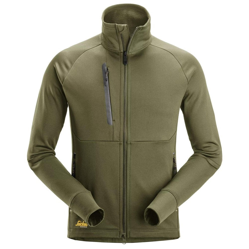 snickers-flexiwork-polartec-power-stretch-jack-khakigroen
