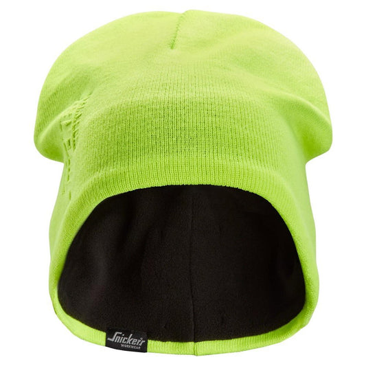 snickers-winddichte-beanie-geel