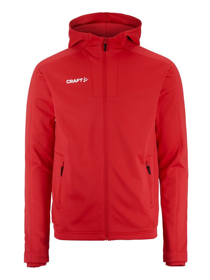 Craft Evolve 2.0 Brushed Hood Jacket Heren 1916041 (Fel Rood)