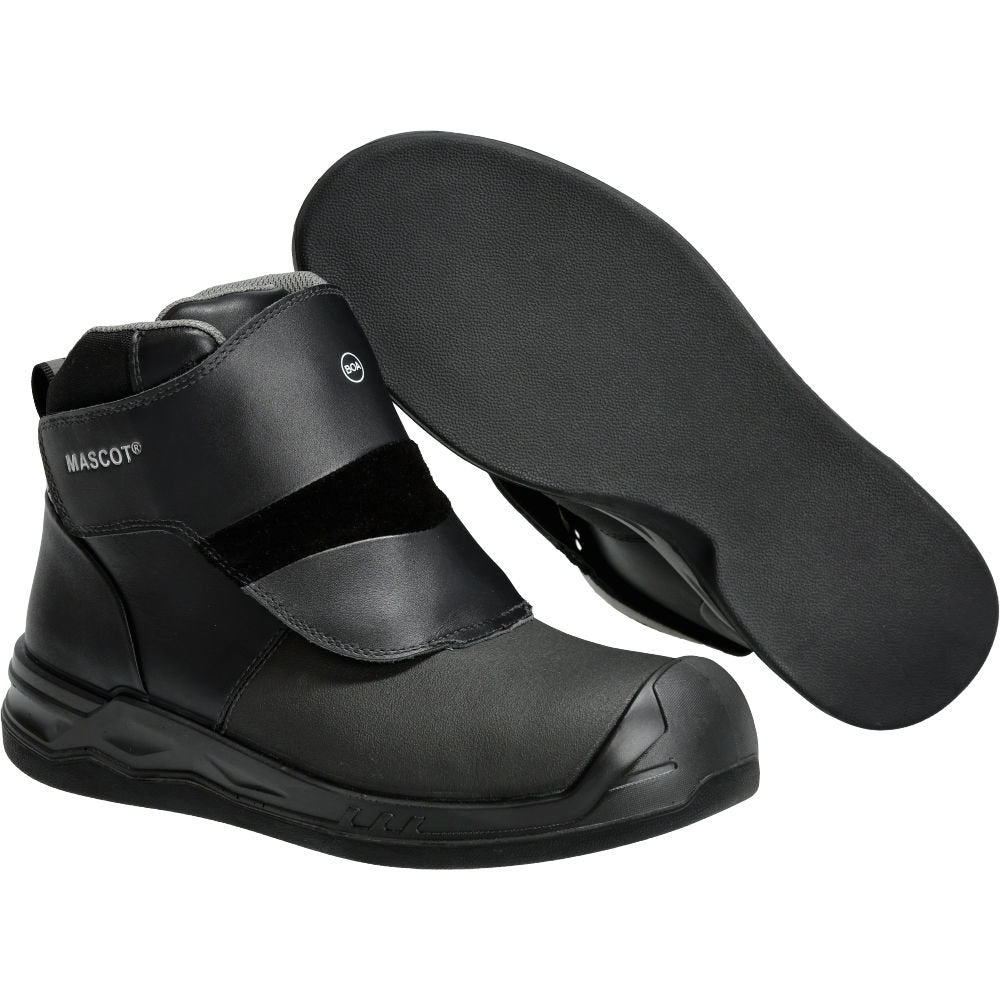 mascot-footwear-industry-asfaltschoen-s1ps-boa-met-beschermflap-f1100-zwart