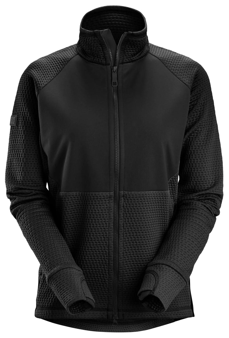 Snickers Flexiwork Womens Midlayer Jacket (Zwart/Zwart)