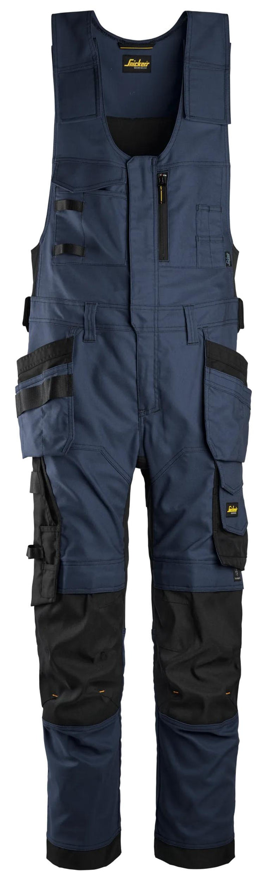 Snickers Allroundwork Canvas Stretch Bodybroek Hp (Navy/Zwart)