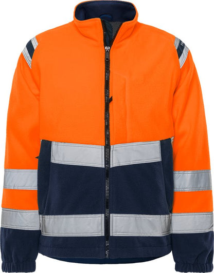 Fristads High vis fleecejack CL.3 4041 FE (Oranje/Navy)