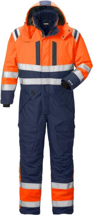 Fristads High vis Airtech winteroverall (Oranje/Navy)