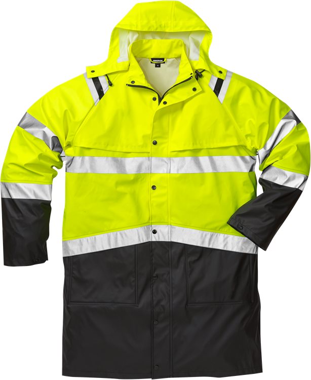 Fristads High vis regenjack CL.3 4634 RS (Geel/Zwart)