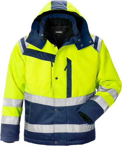 Fristads High vis winterjack CL.3 4043 PP (Geel/Navy)