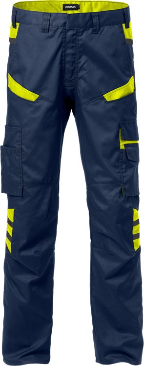 Fristads Broek 2552 STFP (Navy/Geel)