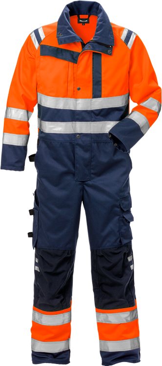 Fristads High vis overall CL.3 8026 PLU (Oranje/Navy)