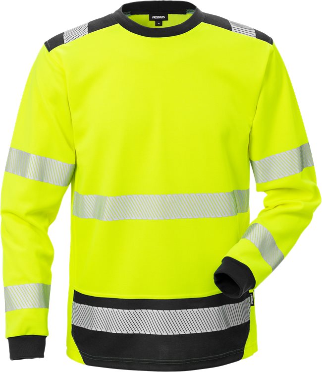 Fristads High vis T-shirt lange mouwen (Geel/Zwart)