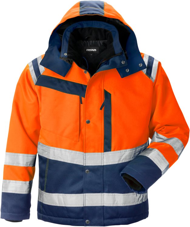 Fristads High vis winterjack CL.3 4043 PP (Oranje/Navy)