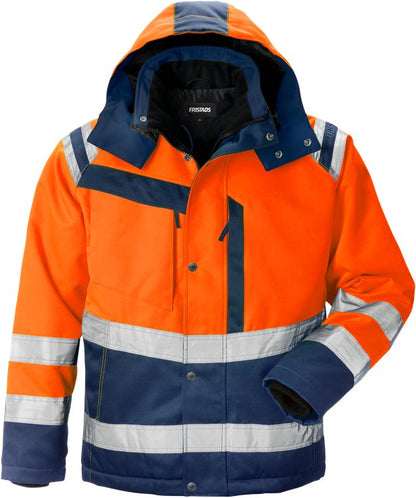 Fristads High vis winterjack CL.3 4043 PP (Oranje/Navy)