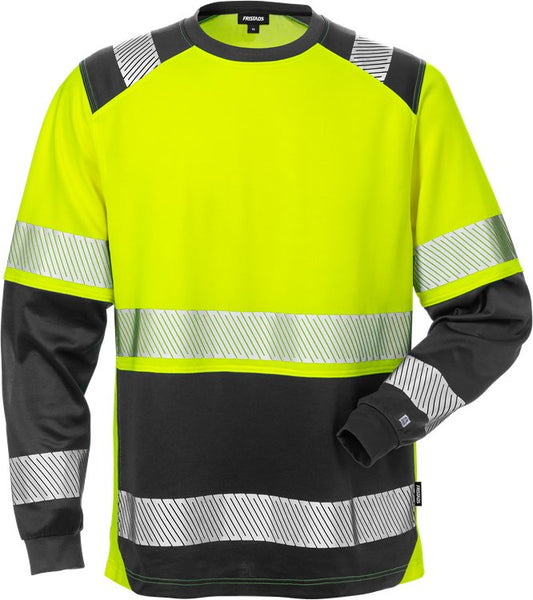 Fristads High vis T-shirt lange mouwen (Geel/Zwart)
